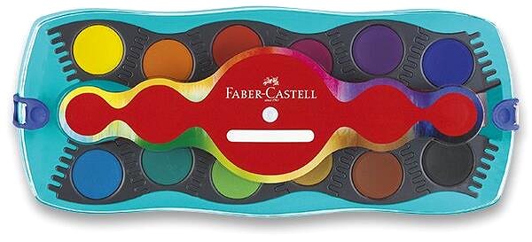 Aquarell-Farben FABER-CASTELL Connector Turquoise, 12 Farben ...