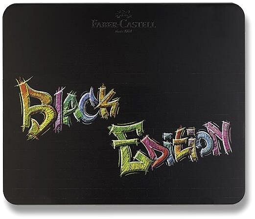 Pastelky FABER-CASTELL Black Edition v plechu, 100 farieb ...