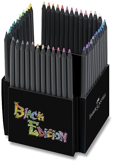 Buntstifte FABER-CASTELL Black Edition, 50 Farben ...