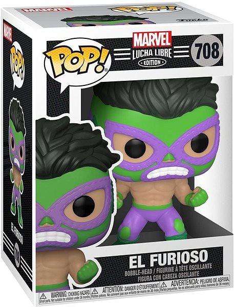 Figúrka Funko POP! Marvel: Luchadores – Hulk Obal/škatuľka