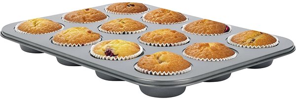 Baking Mould Fackelmann Muffin mould with non-stick surface, for 12 pieces ...