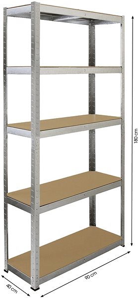 Shelving Unit FIELDMANN FDR 1800 Technical draft