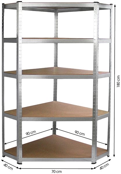 Shelving Unit FIELDMANN FDR 1840R Technical draft