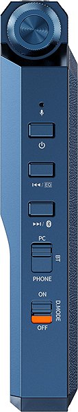 FiiO BTR17 blue headphone amplifier.