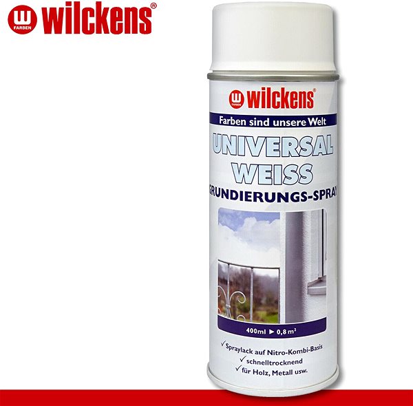 Paint Wilckens Universal White Base Spray Paint - Weiss, WI.16100400140 .