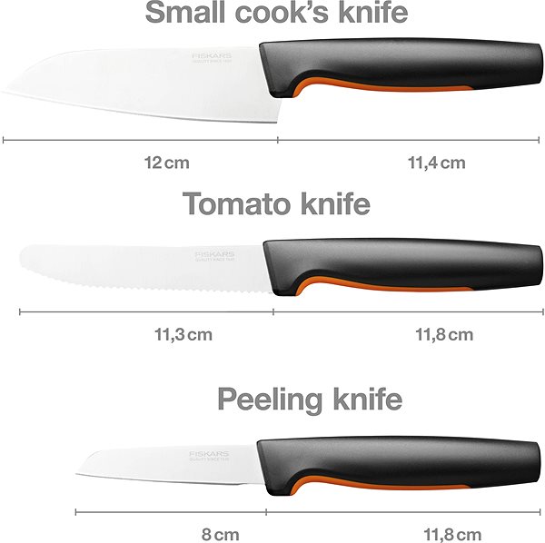 Sada nožov FISKARS Functional Form Súprava obľúbených nožov, 3 nože ...