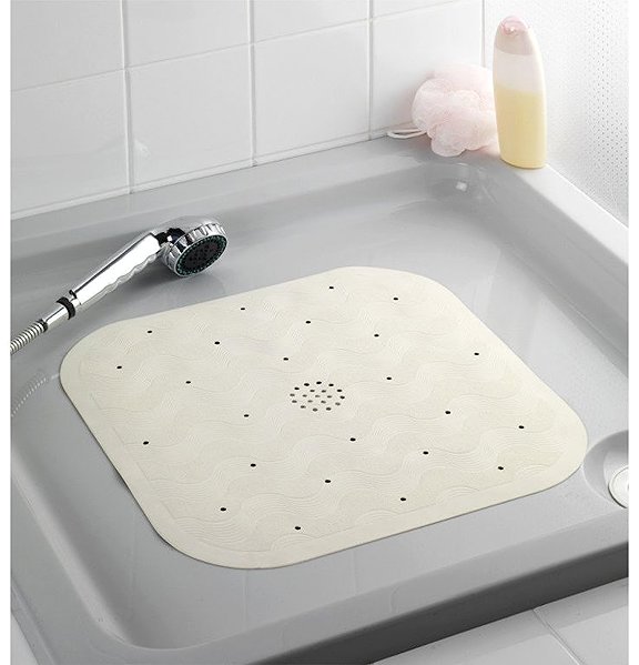 Maximex Natural Rubber non-slip bath mat.