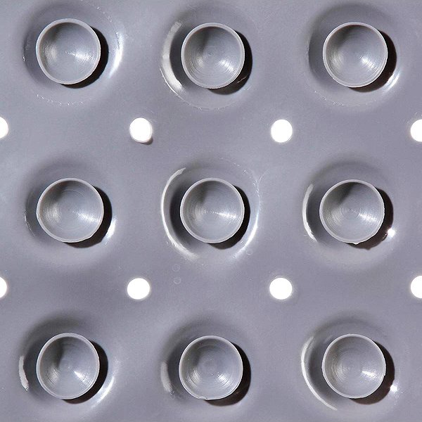Anti-slip bath mat 5five Simply Smart Anti-slip shower mat, 54 × 54 cm, grey .