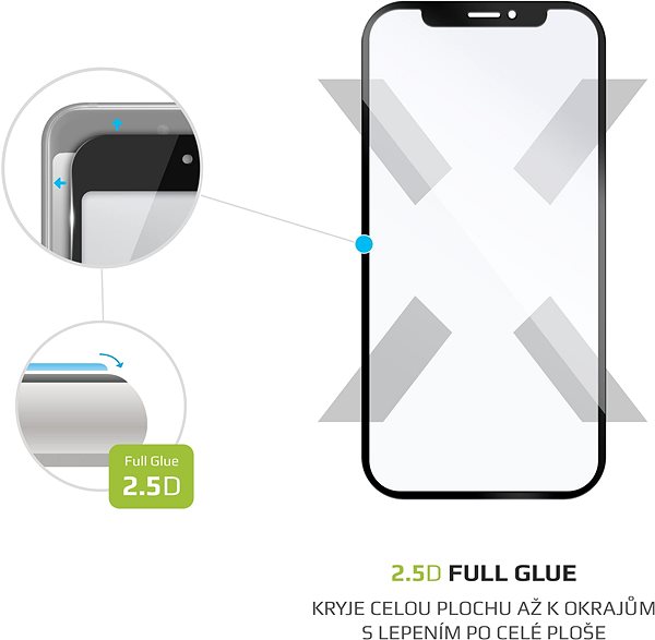 Glass Screen Protector FIXED FullGlue-Cover for Huawei P20 Lite (2019) black Features/technology