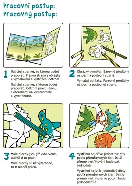 colouring page Start cutting out Dinosaurs .