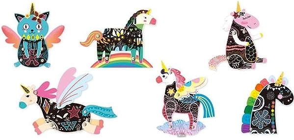 Scratching pictures Moving scratching pictures Unicorns .