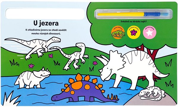 colouring page colour me! Dinosaurs .