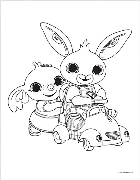 colouring book 100 stickers with Bing colouring sheets.