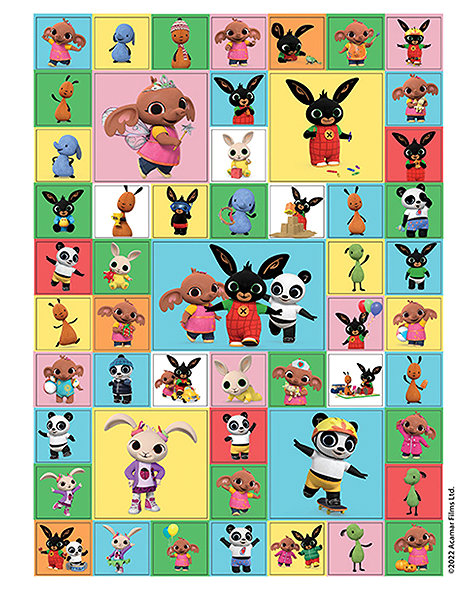 colouring book 100 stickers with Bing colouring sheets.