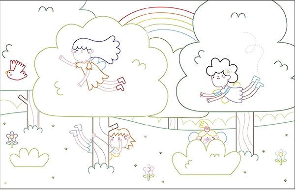 colouring page colouring pages with tattoos Fairies and princesses .