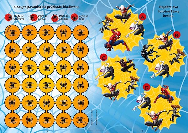 Spider-Man Activity colouring Book with Stickers .