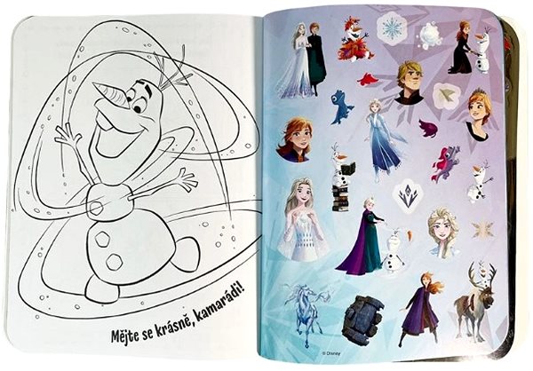 colouring page 100 stickers with colouring pages Ice Kingdom .