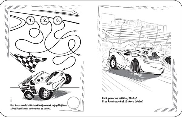 colouring page 100 stickers with colouring pages Cars .