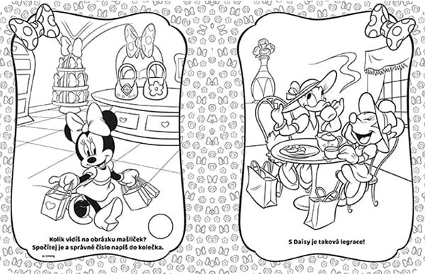 colouring page 100 stickers with Minnie colouring pages.