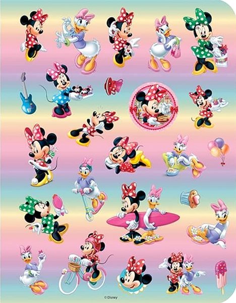 colouring page 100 stickers with Minnie colouring pages.