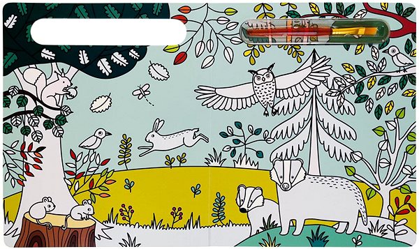 colouring page Water colouring Who lives in the forest? .