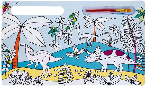 colouring page Water colouring Dinosaurs.