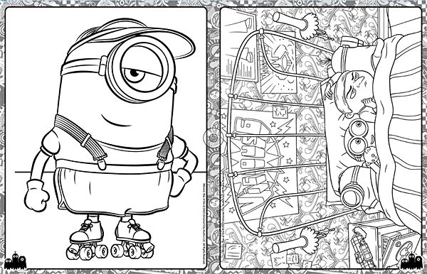 colouring page Mimoni 2 Mega colouring book .