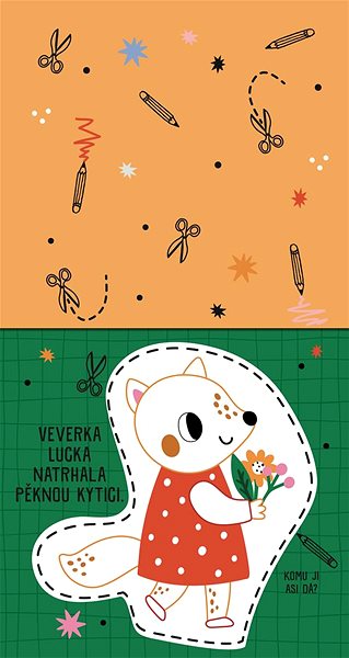 colouring page Paint and cut Animals .