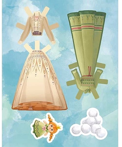 colouring page Dress up dolls Ice Kingdom.