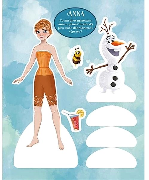 colouring page Dress up dolls Ice Kingdom.