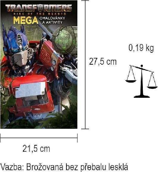Transformers Mega colouring Book colouring pages and activities.