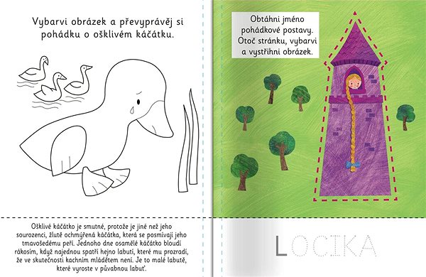 colouring page I'm starting to cut Fairy tales .