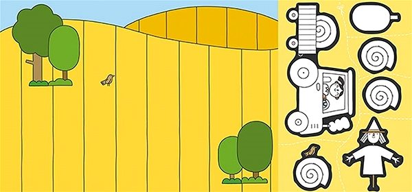 colouring page Cut, paint, glue! Farm .