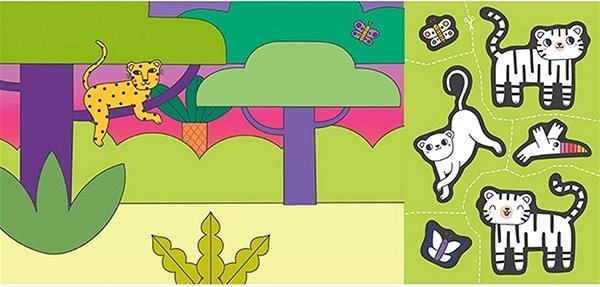 colouring page Cut, paint, glue! Zoo .