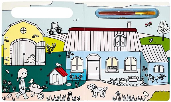 colouring page Water colouring Farm .