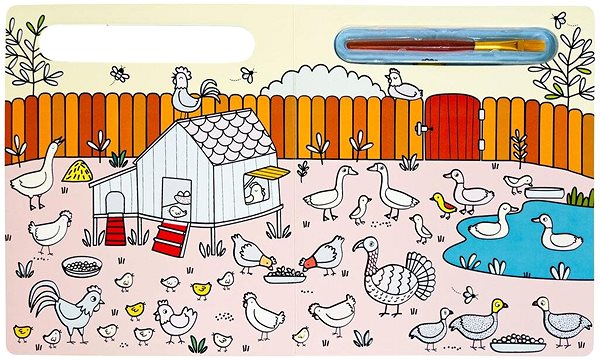 colouring page Water colouring Farm .