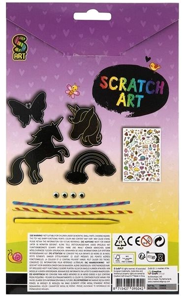 Scratching pictures Scratching pictures 4 pcs Unicorn .