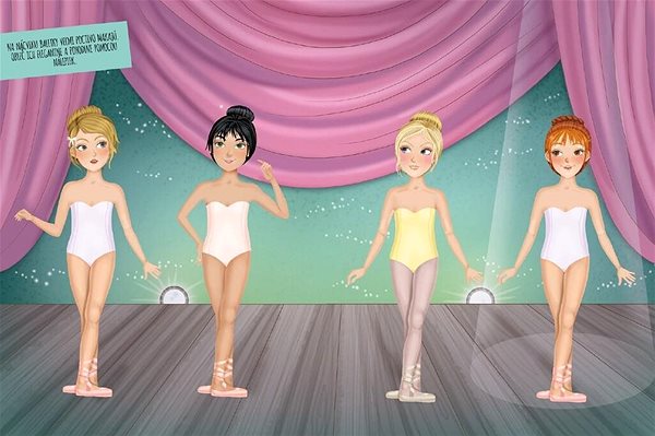 colouring page Dress the girls as dancers.