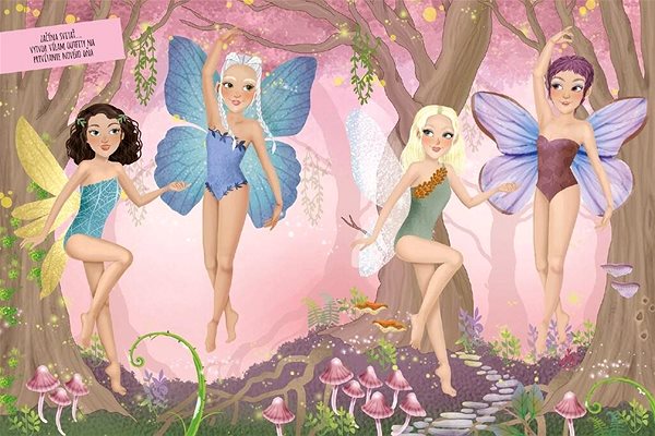colouring page Dress the girls as fairies.