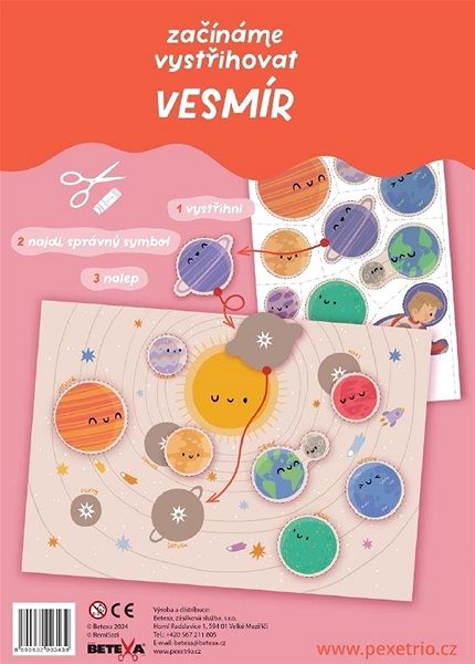 colouring page Start cutting out the Universe .