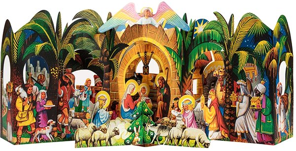 Vojtěch Kubašta's Little Christmas Nativity Scene colouring book.