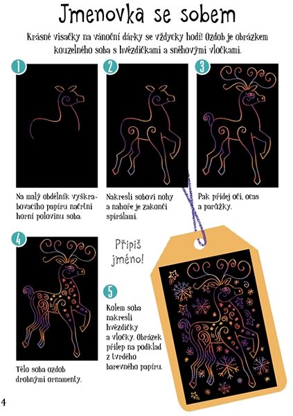 colouring page Scratch off cards Christmas .