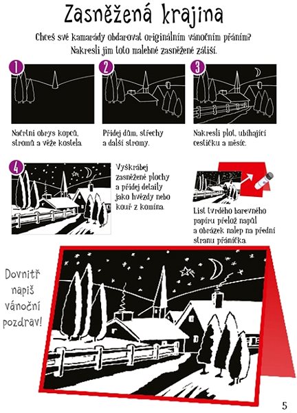 colouring page Scratch off cards Christmas .