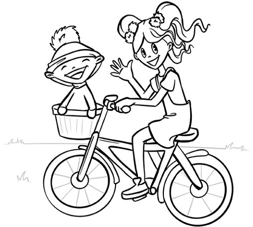 colouring page Kája and Bambuláček colouring page .
