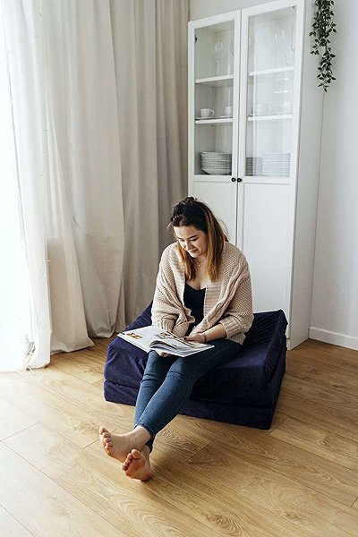 Mattress Blomster Folding hiking mattress 195 × 80, dark blue ...