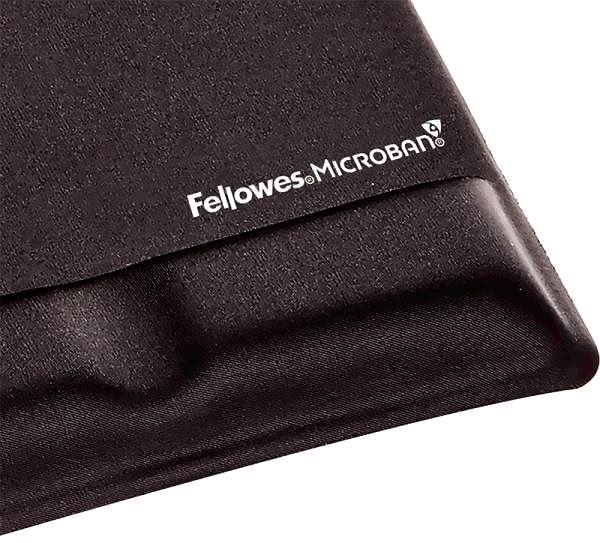 Mauspad Fellowes Health-V Foam Microban Lycra, mit Handgelenkstütze, schwarz Mermale/Technologie