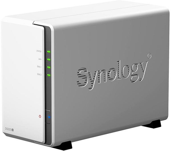 NAS Synology DS220j 2 x 3 TB RED Seitlicher Anblick