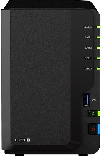 NAS Synology DS220+ 2 x 3 TB RED Screen