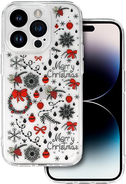 Kryt na mobil Tel Protect Christmas iPhone 15 Pro Max - vzor 5 Vianočné ozdoby ...