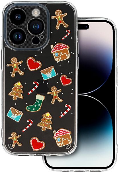Kryt na mobil Tel Protect Christmas iPhone 14 Pro Max - vzor 2 Sweet cookies ...